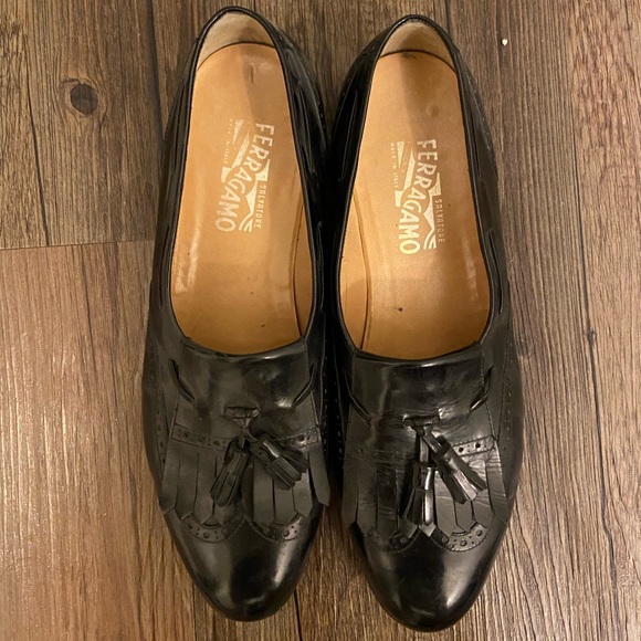 Ferragamo Mens Kiltie Tassel Loafers 1 